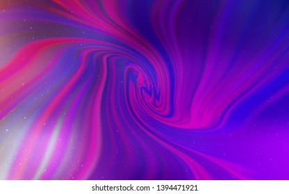Light Purple, Pink vector background with galaxy stars. Shining colored illustration with bright astronomical stars. Pattern for astronomy websites.