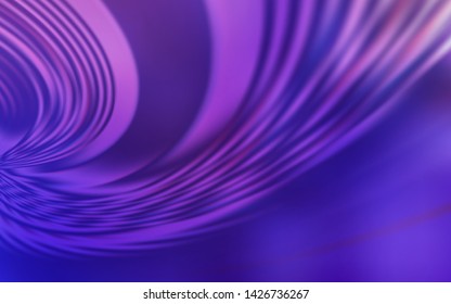 Light Purple, Pink vector background with wry lines. Geometric illustration in abstract style with gradient.  Colorful wave pattern for your design.