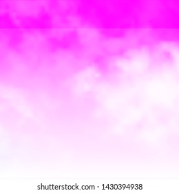 Light Purple, Pink vector background with clouds. Illustration in abstract style with gradient clouds. Template for websites.