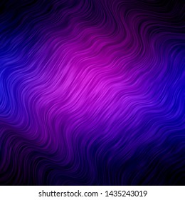 Light Purple, Pink vector background with bows. Colorful abstract illustration with gradient curves. Pattern for websites, landing pages.