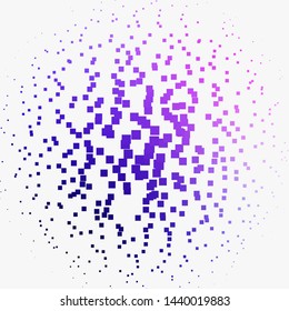 Light Purple, Pink vector background in polygonal style. Abstract gradient illustration with colorful rectangles. Template for cellphones.