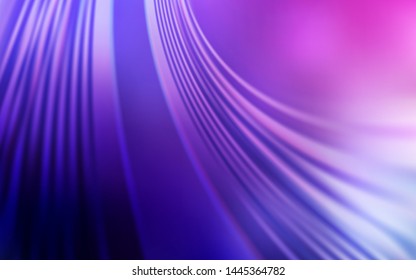 Light Purple, Pink vector background with lines. Glitter abstract illustration with wry lines. Template for cell phone screens.