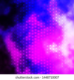 Light Purple, Pink vector background in polygonal style. Rectangles with colorful gradient on abstract background. Template for cellphones.