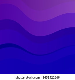 Light Purple, Pink vector background with curves. Colorful geometric sample with gradient curves.  Pattern for websites, landing pages.