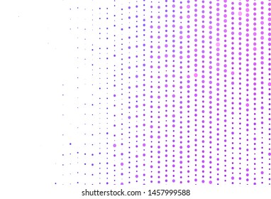 Light Purple, Pink vector background with bubbles. Illustration with set of shining colorful abstract circles. Pattern for beautiful websites.