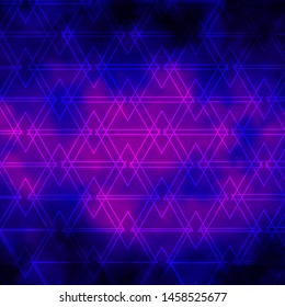 Light Purple, Pink vector background with lines, triangles. Colorful illustration with triangles in simple style. Template for wallpapers.
