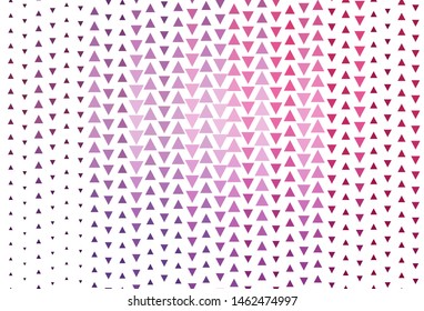 Light Purple, Pink vector background with triangles. Beautiful illustration with triangles in nature style. Smart design for your adverts.