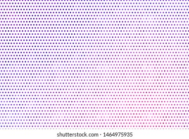 Light Purple, Pink vector background with spots. Glitter abstract illustration with blurred drops of rain. New template for your brand book.