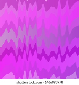 Light Purple, Pink vector background with curves. Illustration in abstract style with gradient curved.  Pattern for websites, landing pages.