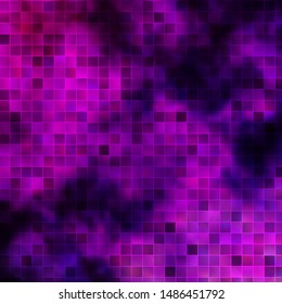 Light Purple, Pink vector background in polygonal style. Abstract gradient illustration with colorful rectangles. Design for your business promotion.