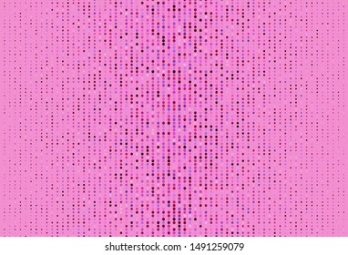 Light Purple, Pink vector background with bubbles. Glitter abstract illustration with blurred drops of rain. Design for poster, banner of websites.