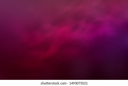 Light Purple, Pink vector background with astronomical stars. Shining illustration with sky stars on abstract template. Pattern for astrology websites.