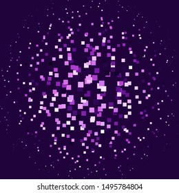 Light Purple, Pink vector background in polygonal style. Abstract gradient illustration with colorful rectangles. Design for your business promotion.