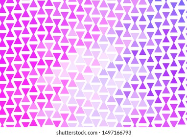 Light Purple, Pink vector background with polygonal style. Glitter abstract illustration with triangular shapes. Template for wallpapers.