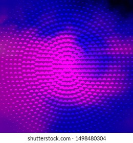 Light Purple, Pink vector background with small and big stars. Modern geometric abstract illustration with stars. Theme for cell phones.