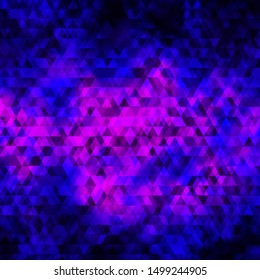 Light Purple, Pink vector background with lines, triangles. Abstract gradient design with colorful triangles. Pattern for commercials.