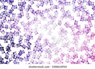 Light Purple, Pink vector background with abstract shapes. Modern abstract illustration with colorful random forms. Best smart design for your business.