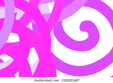 Light Purple, Pink vector background with wry lines. Colorful illustration in abstract style with gradient. Pattern for your business design.