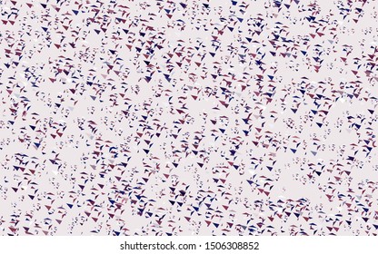 Light Purple, Pink vector background with triangles. Abstract gradient illustration with triangles. Pattern for websites.