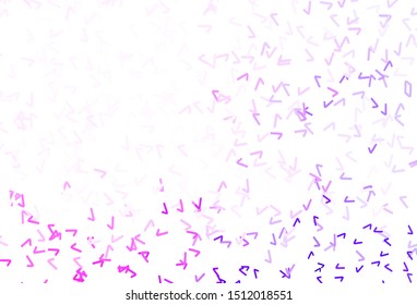 Light Purple, Pink vector background with wry lines. An elegant bright illustration with gradient. Elegant pattern for a brand book.