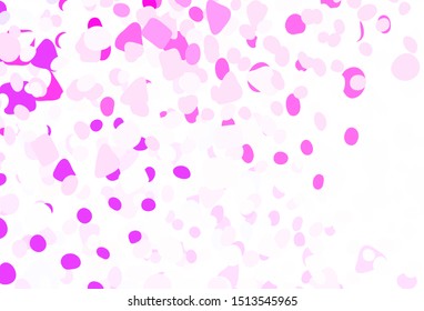 Light Purple, Pink vector background with abstract shapes. Simple colorful illustration with abstract gradient shapes. Modern design for your business card.