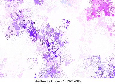 Light Purple, Pink vector background with abstract shapes. Decorative design in abstract style with random forms. Simple design for your web site.