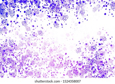 Light Purple, Pink vector background with abstract shapes. Decorative design in abstract style with random forms. Background for a cell phone.