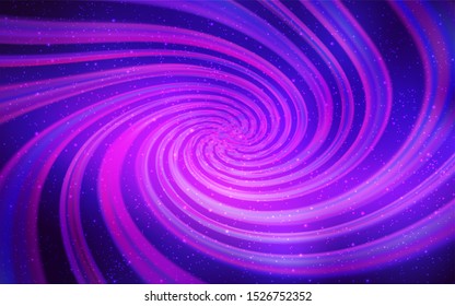Light Purple, Pink vector background with galaxy stars. Modern abstract illustration with Big Dipper stars. Pattern for futuristic ad, booklets.