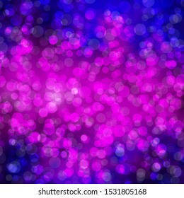 Light Purple, Pink vector background with bubbles. Glitter abstract illustration with colorful drops. Pattern for booklets, leaflets.