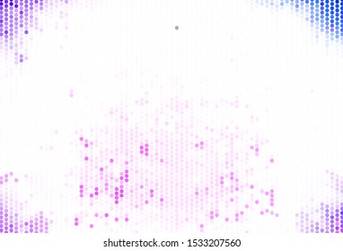Light Purple, Pink vector background with bubbles. Blurred decorative design in abstract style with bubbles. Design for your business advert.