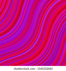 Light Purple, Pink vector background with curved lines. Colorful illustration in circular style with lines. Pattern for websites, landing pages.