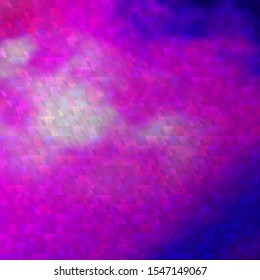 Light Purple, Pink vector background with triangles. Beautiful illustration with triangles in nature style. Pattern for commercials.