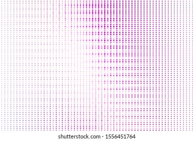 Light Purple, Pink vector background with spots. Glitter abstract illustration with blurred drops of rain. Design for your business advert.