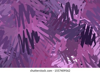 Light Purple, Pink vector background with straight lines. Glitter abstract illustration with colorful sticks. Template for your beautiful backgrounds.