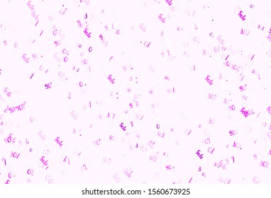 Light Purple, Pink vector background with symbols of 30, 50, 90 % sales. Colorful set of  percentage signs in simple style. Pattern for ads, posters, banners of sales.