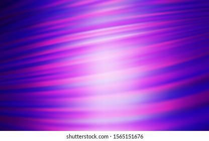 Light Purple, Pink vector background with straight lines. Lines on blurred abstract background with gradient. Pattern for ads, posters, banners.