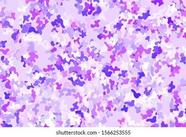 Light Purple, Pink vector background with abstract shapes. Decorative design in abstract style with random forms. Background for a cell phone.