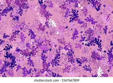 Light Purple, Pink vector background with abstract shapes. Illustration with colorful gradient shapes in abstract style. Modern design for your business card.