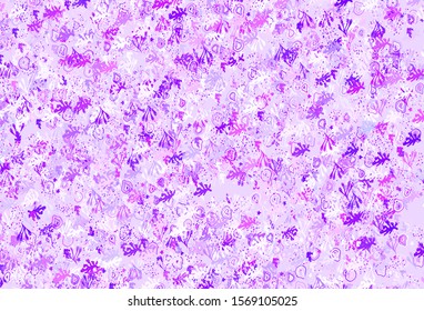 Light Purple, Pink vector background with abstract shapes. Modern abstract illustration with colorful random forms. Background for a cell phone.