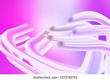 Light Purple, Pink vector background with lines. Colorful geometric sample with gradient lines.  Elegant pattern for a brand book.