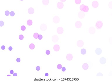 Light Purple, Pink vector background with beautiful snowflakes. Modern geometrical abstract illustration with snowflakes. Template for a new year background.