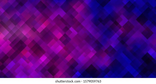 Light Purple, Pink vector background in polygonal style. Rectangles with colorful gradient on abstract background. Best design for your ad, poster, banner.