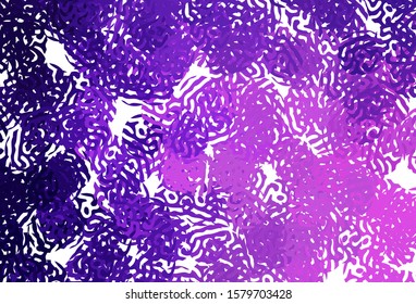 Light Purple, Pink vector background with abstract shapes. Decorative design in abstract style with random forms. Background for a cell phone.