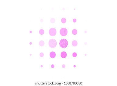 Light Purple, Pink vector background with spots. Beautiful colored illustration with blurred circles in nature style. New template for your brand book.