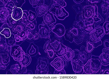 Light Purple, Pink vector background with curved lines. A shining illustration, which consists of curved lines. New composition for your brand book.