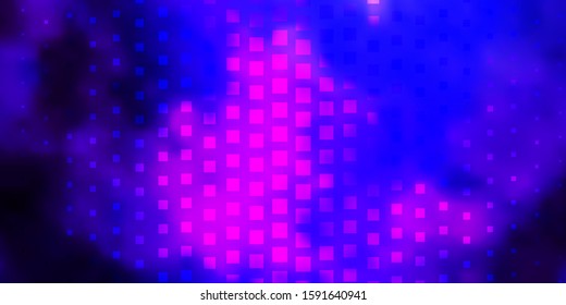 Light Purple, Pink vector background with rectangles. Abstract gradient illustration with colorful rectangles. Best design for your ad, poster, banner.