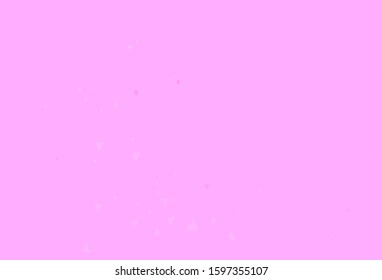 Light Purple, Pink vector background with polygonal style. Glitter abstract illustration with triangular shapes. Pattern for commercials.