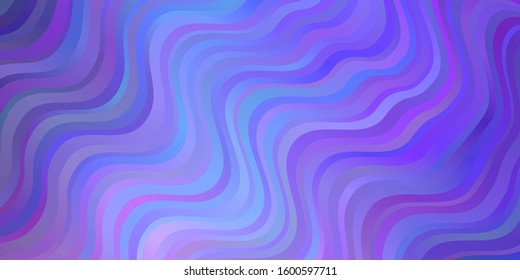 Light Purple, Pink vector background with wry lines. Abstract gradient illustration with wry lines. Pattern for ads, commercials.