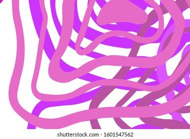 Light Purple, Pink vector background with wry lines. Brand new colorful illustration in simple style. A completely new design for your business.
