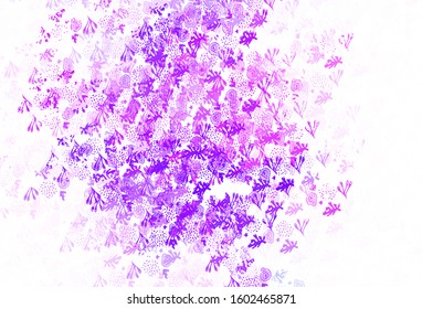 Light Purple, Pink vector background with abstract shapes. Modern abstract illustration with colorful random forms. Background for a cell phone.
